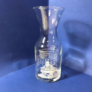 Thomas Point Lighthouse Glass Wine Carafe Historic